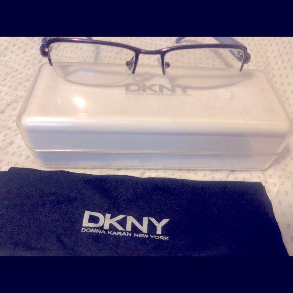 DKNY Bronze Half Rim Optical Frames